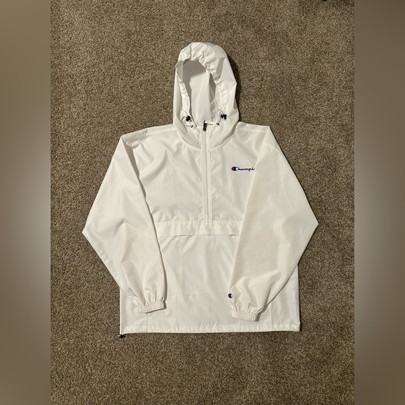 Champion Other - Half zip White champion windbreaker